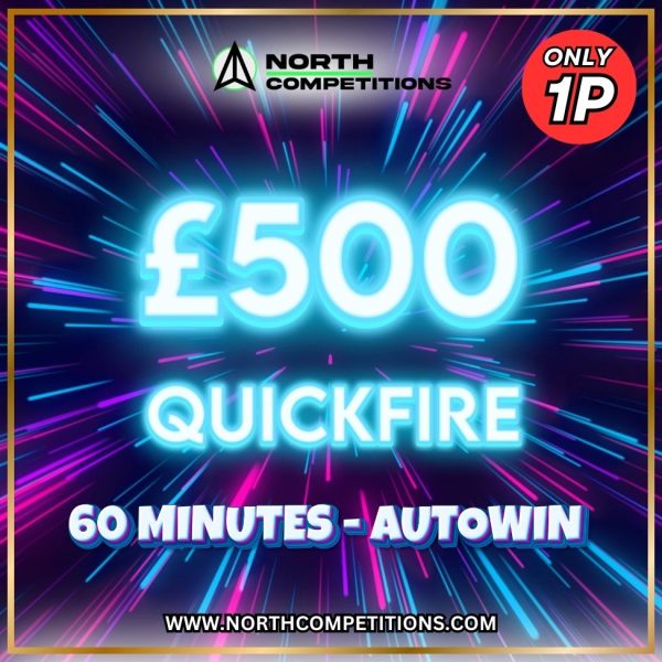 £500 for 1p Quickfire - 60 Minutes