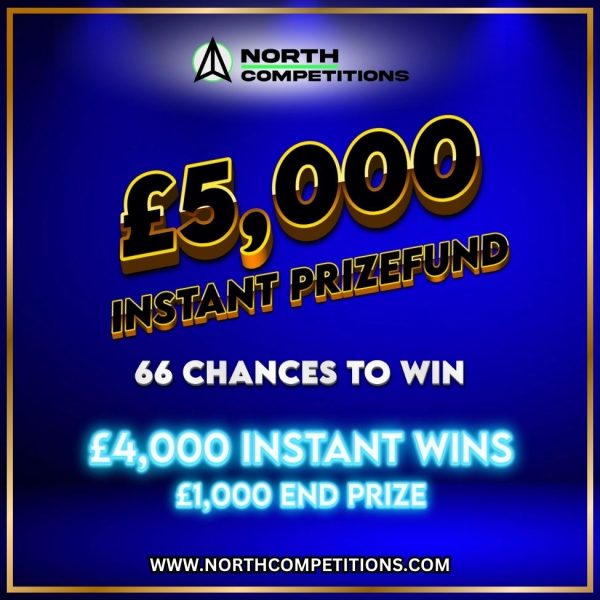 £5,000 Instant Prizefund - 66 Chances To Win