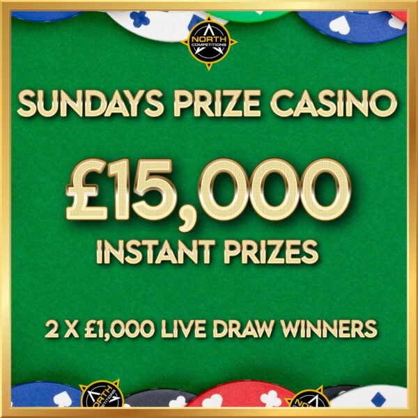 Sundays Prize Casino - £17,000 PrizePot 23.02