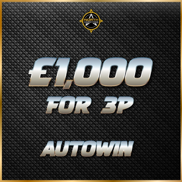 £1,000 for 3p Autowin 08.03