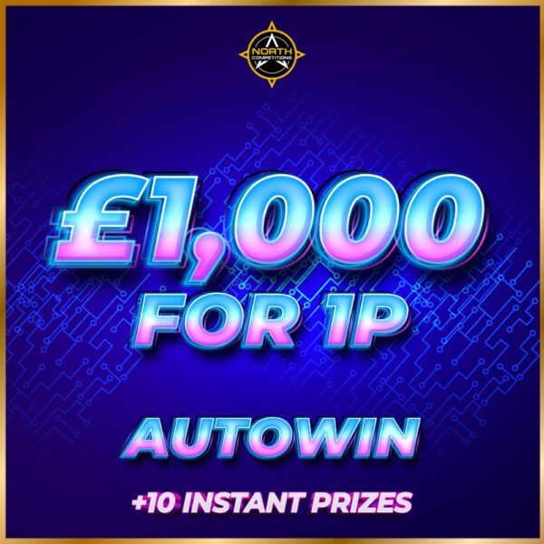 £1,000 for 1p Autowin + 10 Instant Wins 30.01