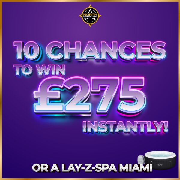 Lay-Z Wins - 10 Chances To Win £275 Instantly OR A Lay-Z-Spa Miami 30.05