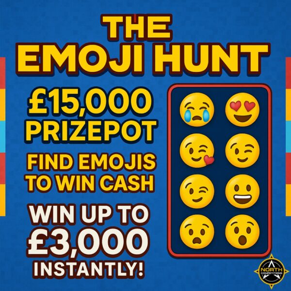 Emoji Hunt - £15,000 PrizePot - Win £3,000 Instantly!