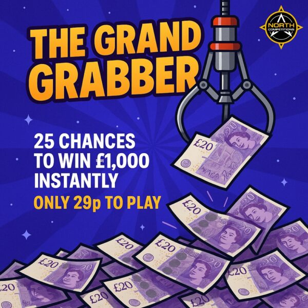 The Grand Grabber - 25 x £1,000 Instant Wins